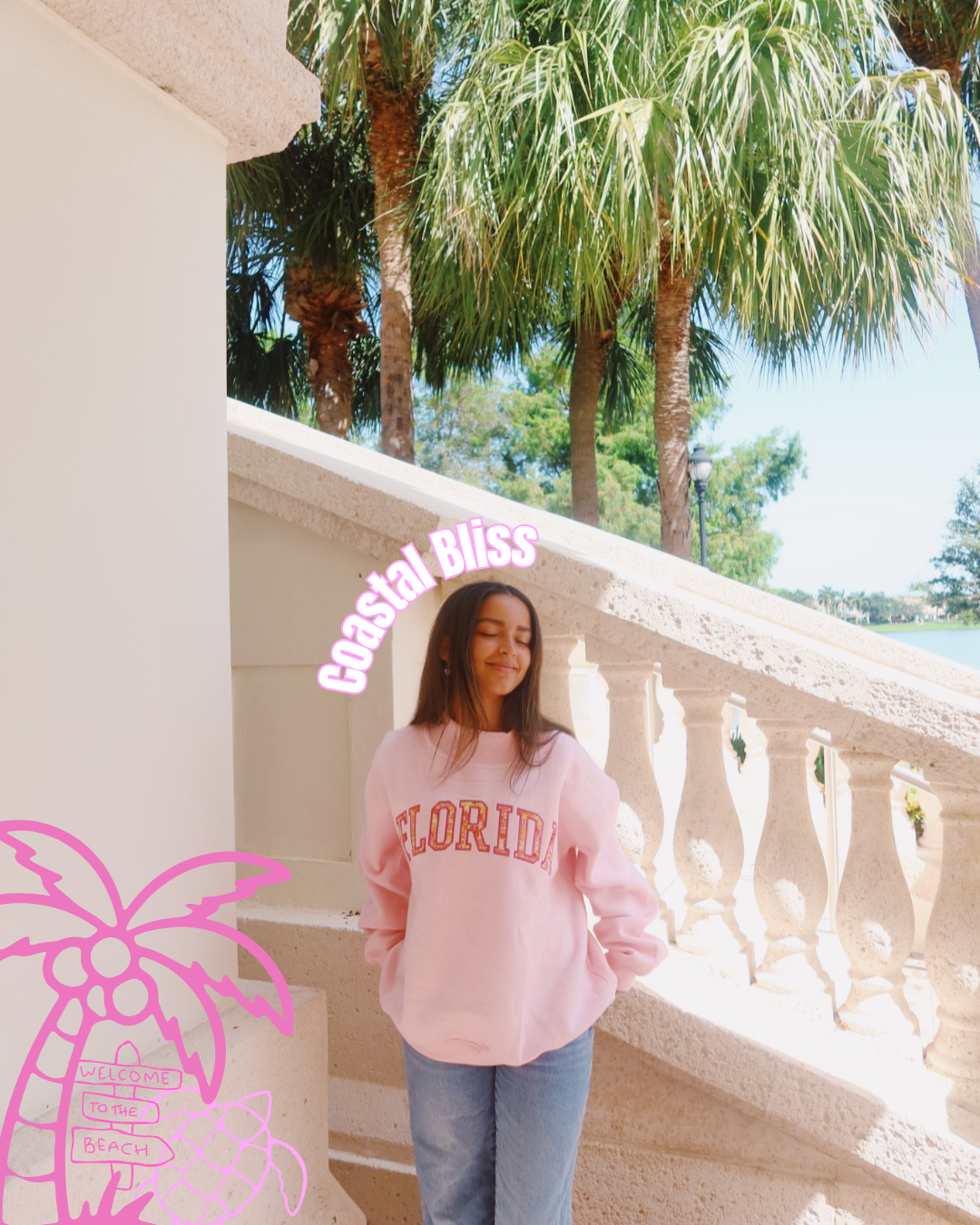 FLORIDA- COASTAL BLISS MOCK NECK