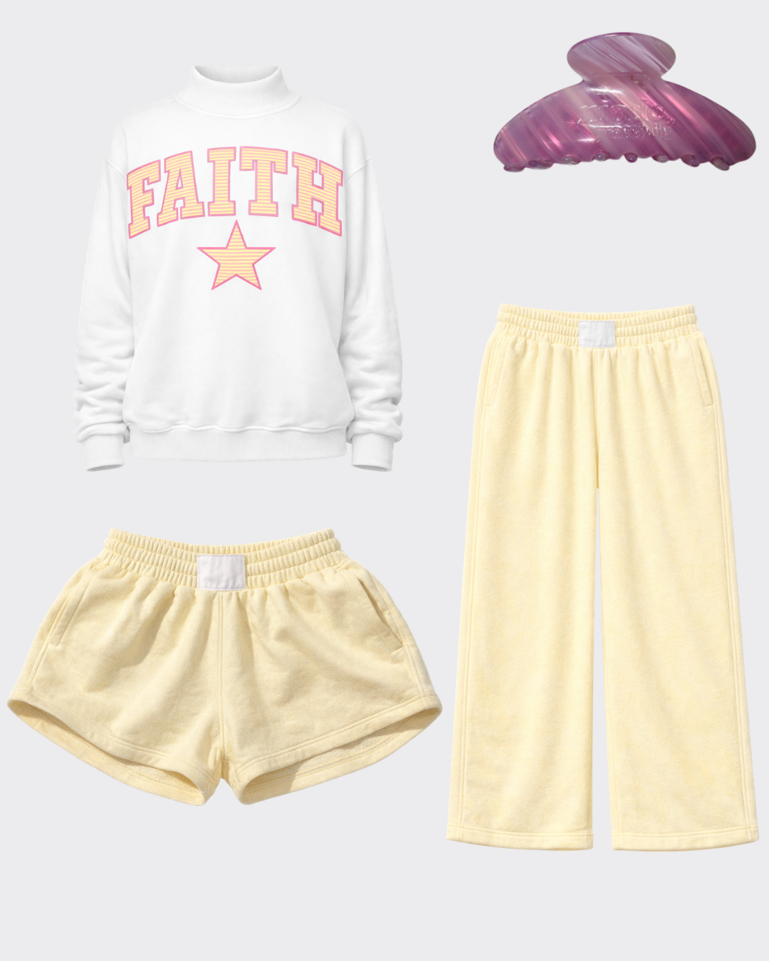 MATCHING SWEATPANTS PETAL AND BUTTERCREAM AVAILABLE