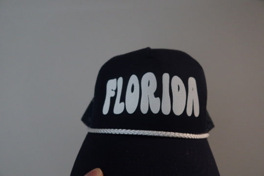 FLORIDA- NAVY BLUE AND WHITE HAT