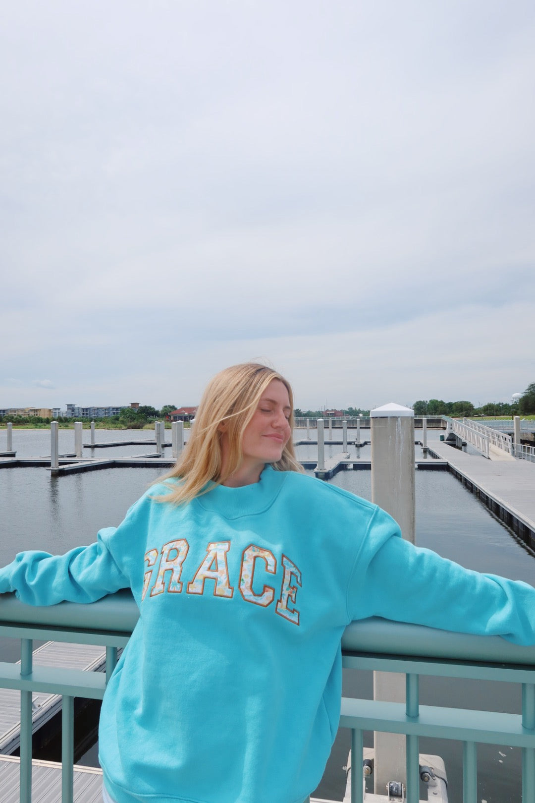 GRACE- COASTAL CRUSH MOCK NECK **PREORDER**