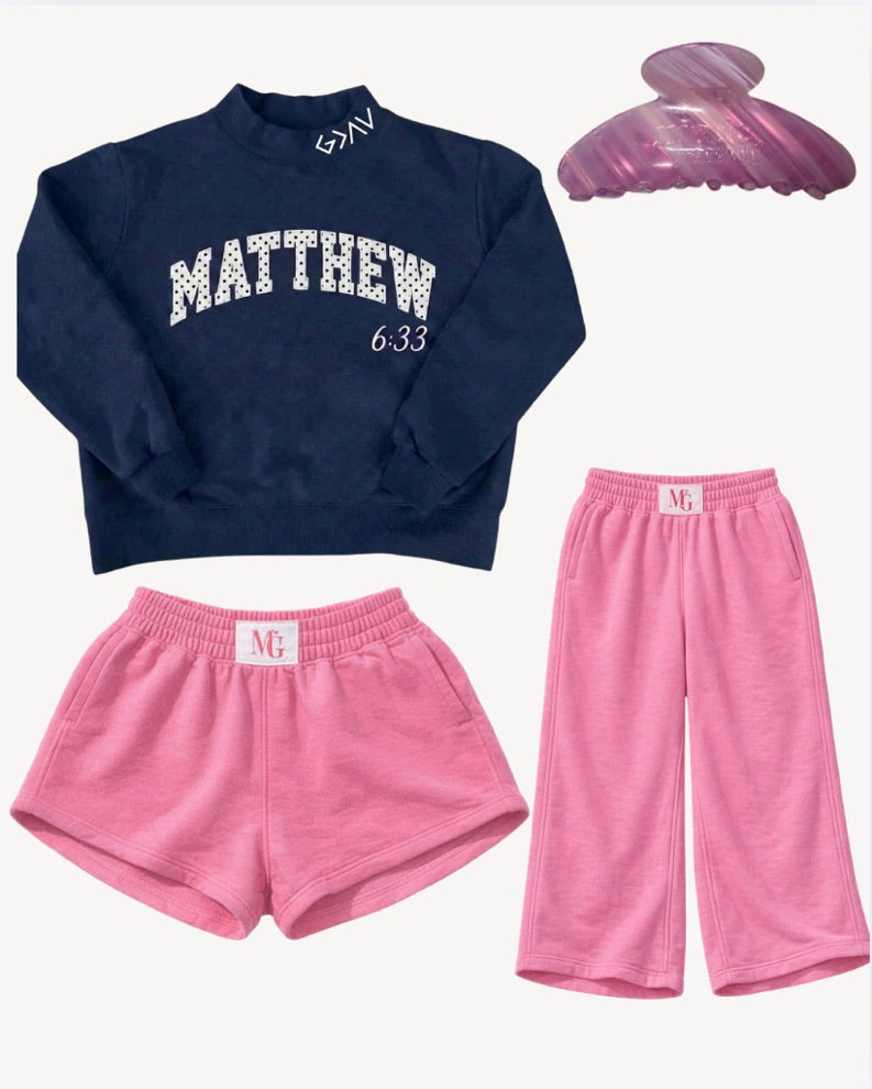MATCHING SWEATPANTS PETAL AND BUTTERCREAM AVAILABLE