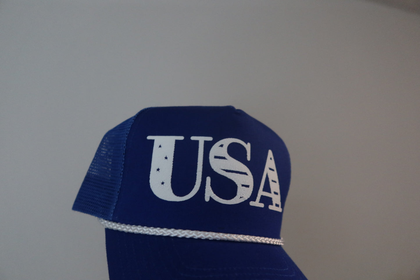 USA- ROYAL BLUE AND WHITE HAT
