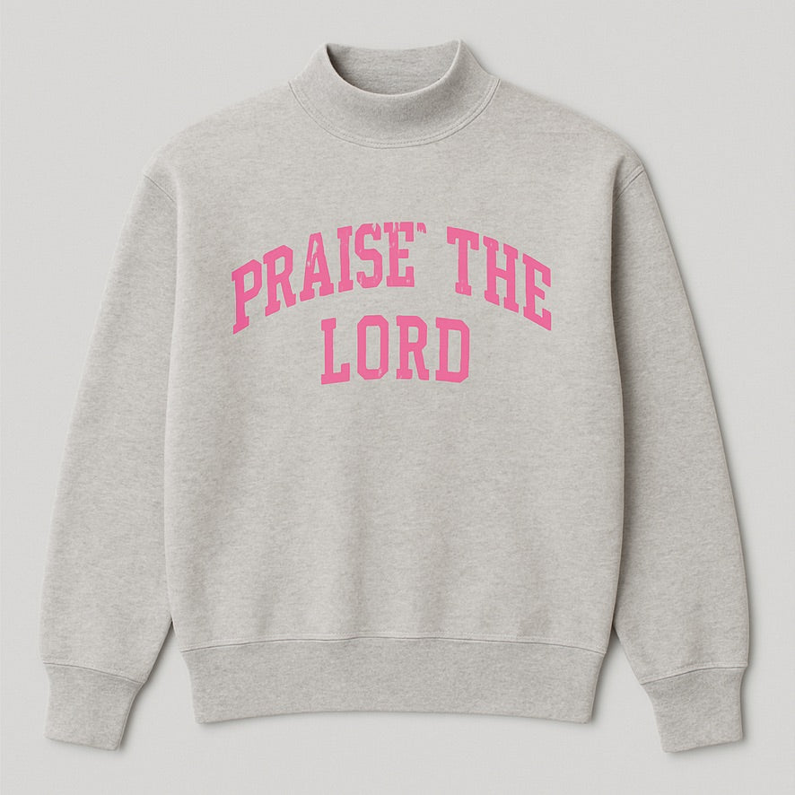 CUSTOM PUFF PRINT MOCK NECK