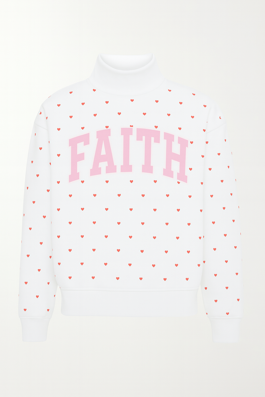 FAITH VALENTINES MOCK NECK