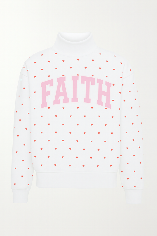 FAITH VALENTINES MOCK NECK