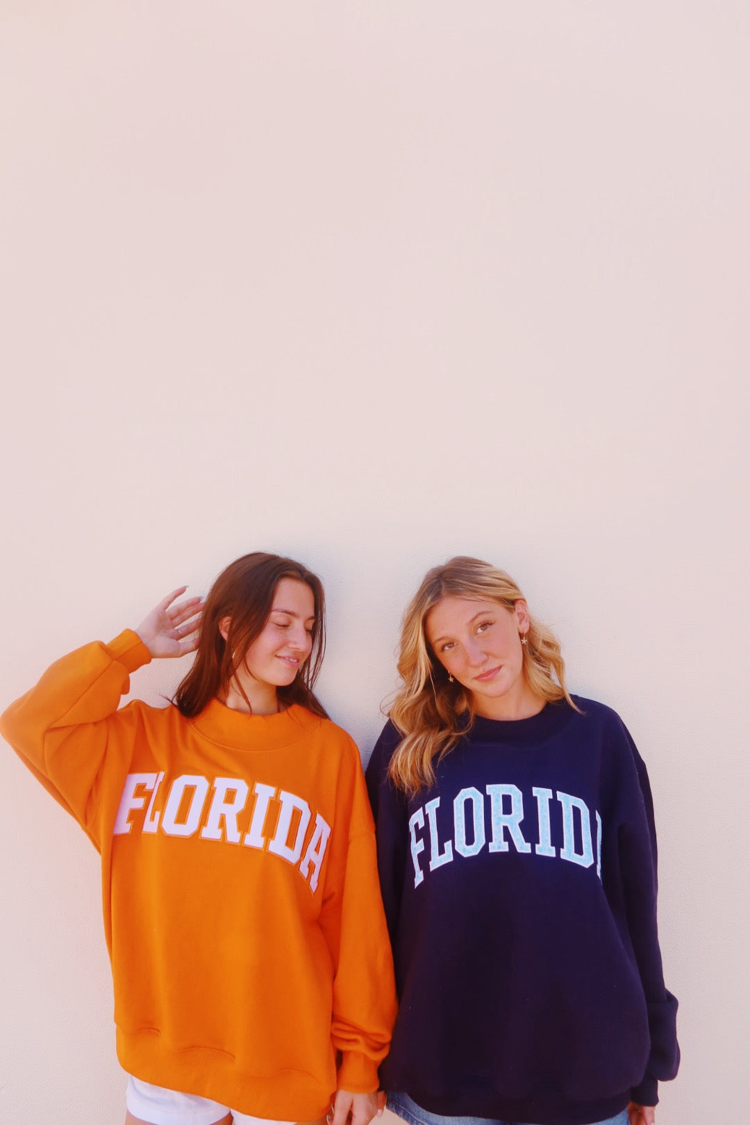 FLORIDA- NAVY AND SKY TIE DYE MOCK NECK