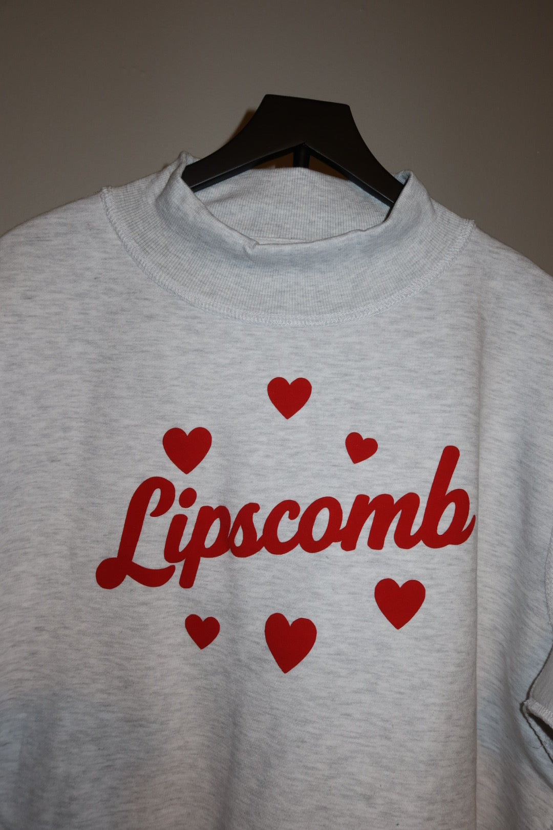 CUSTOM PUFF PRINT MOCK NECK