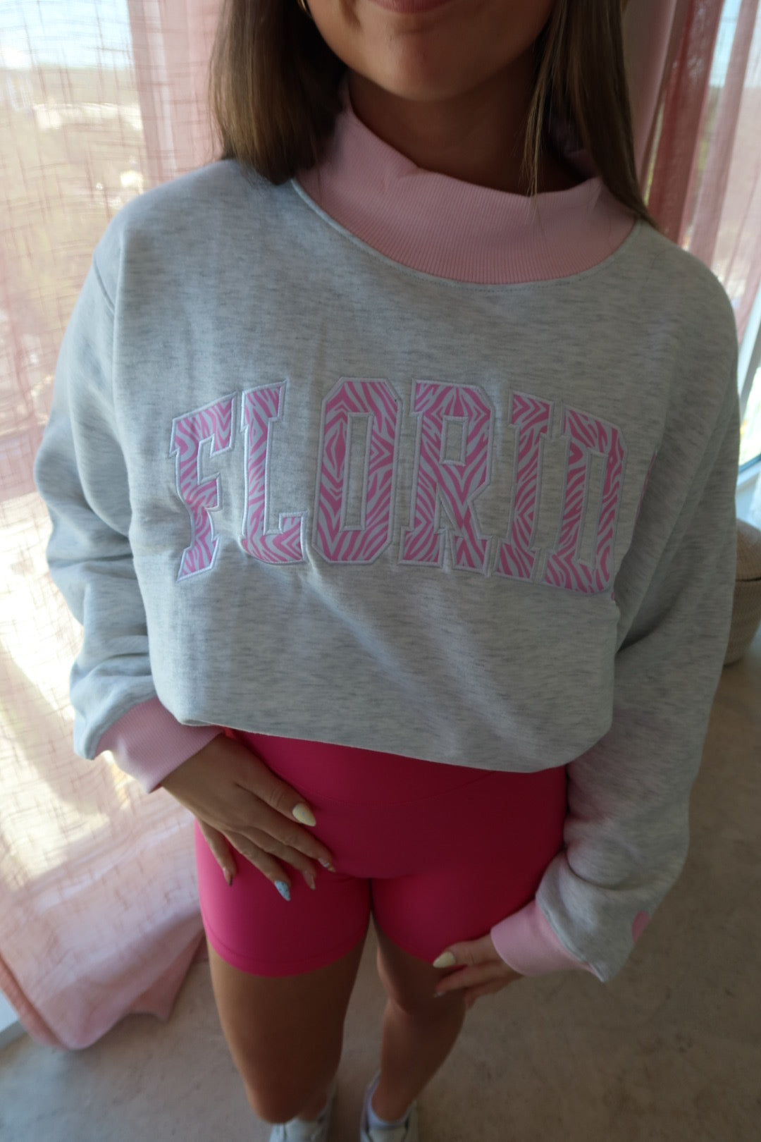 FLORIDA- PINK STORM MOCKNECK
