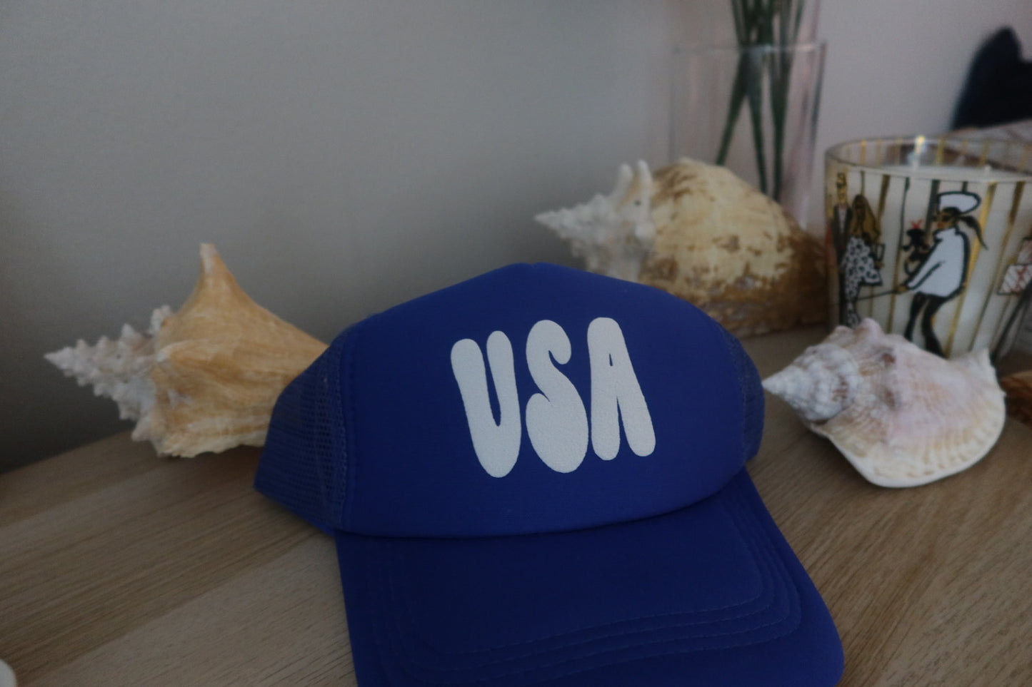 USA PUFF TRUCKER HAT