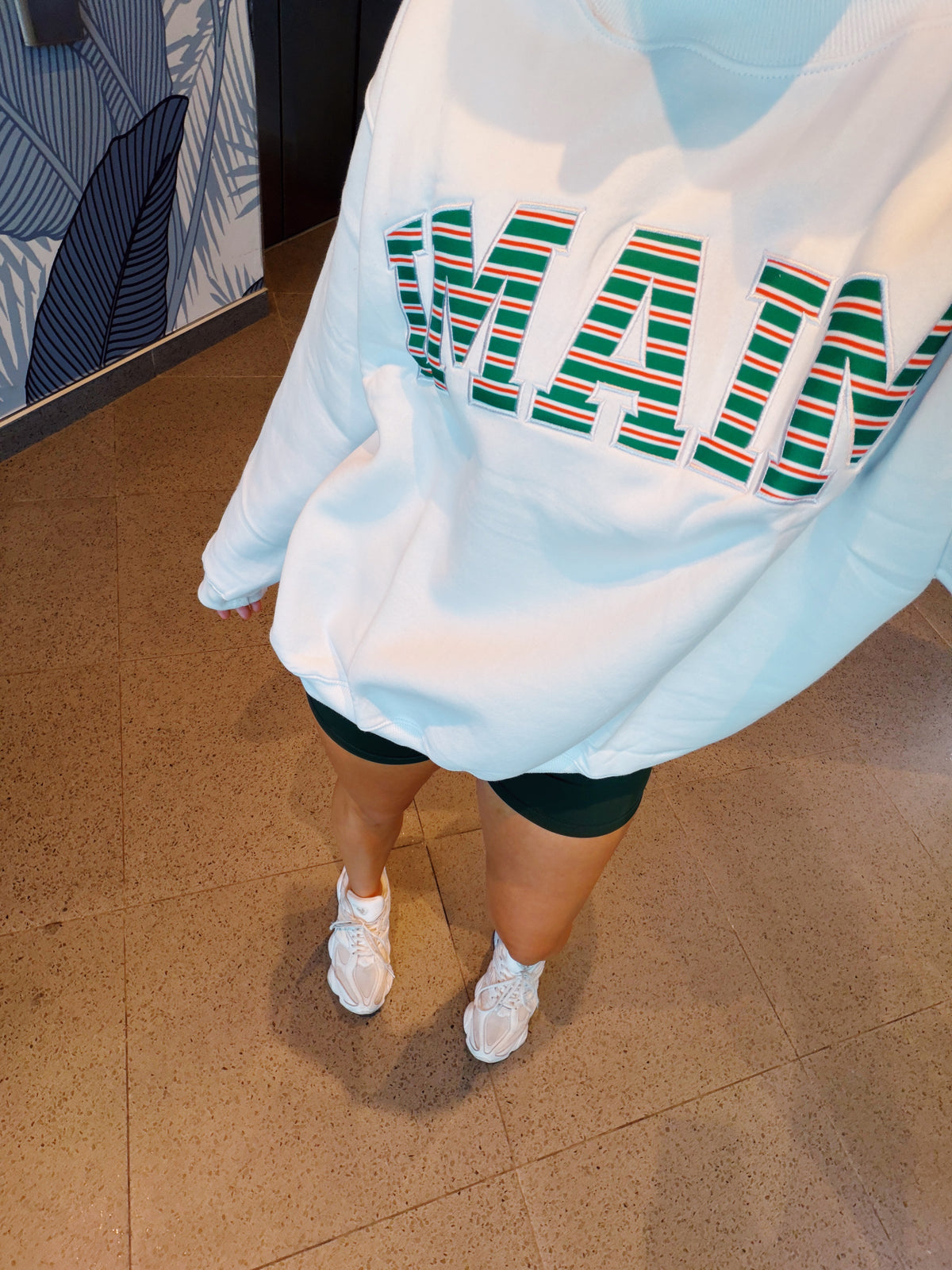 MIAMI STRIPED MOCK NECK