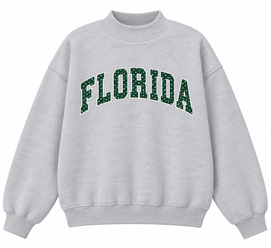 Florida ash with green polka mockneck PREORDER
