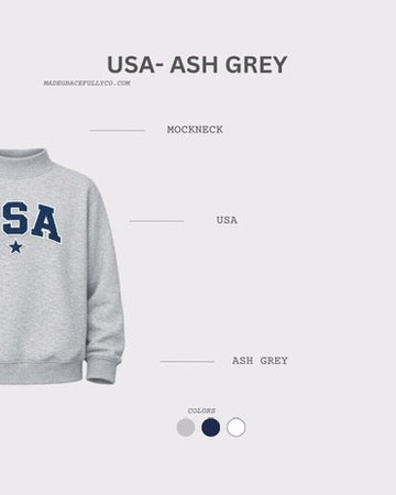 USA- ASH GREY WITH DENIM