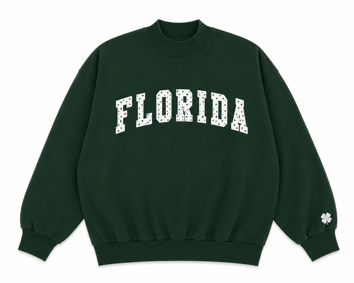 Florida green polka mocknecks PREORDER