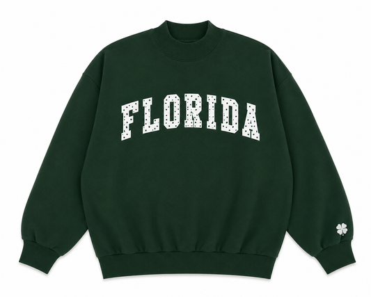 Florida green polka mocknecks PREORDER