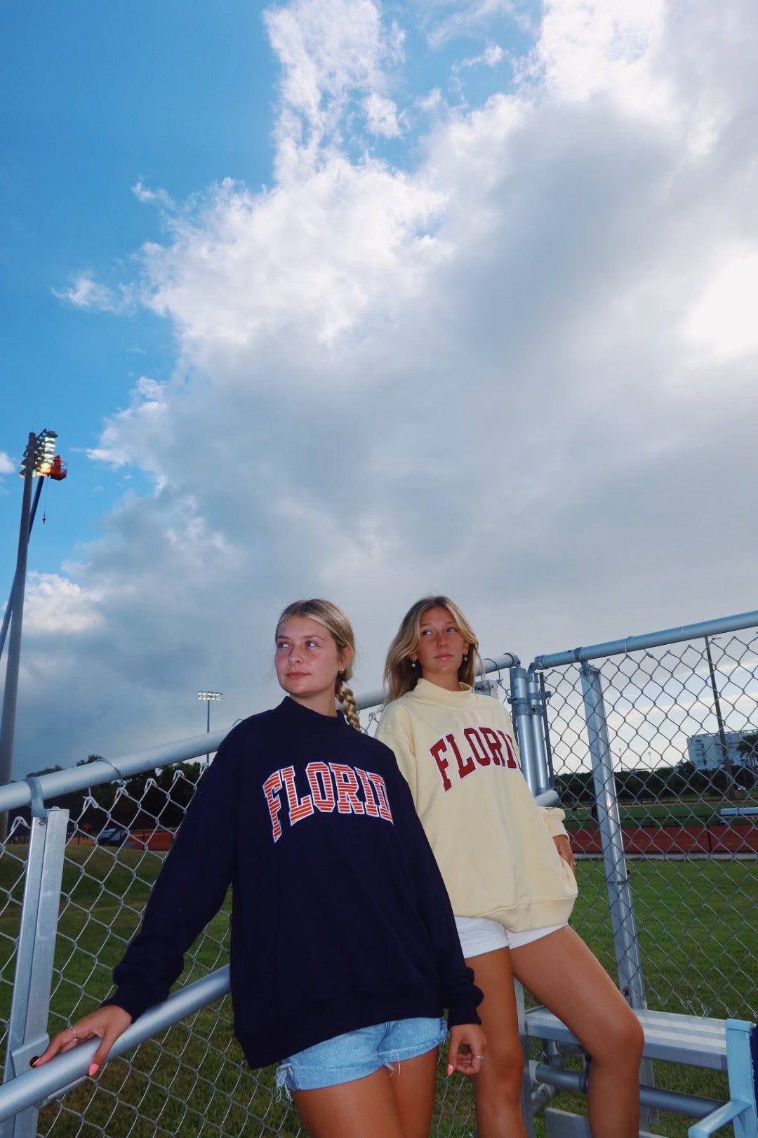 FLORIDA- GOLD WITH GARNET MOCK NECK