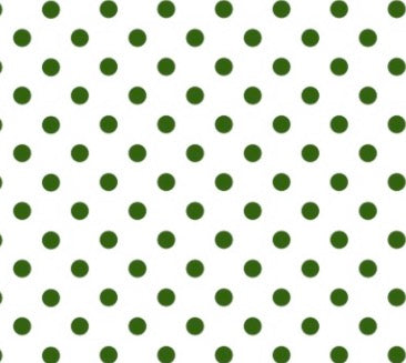 Green and white polka claw clip PREORDER