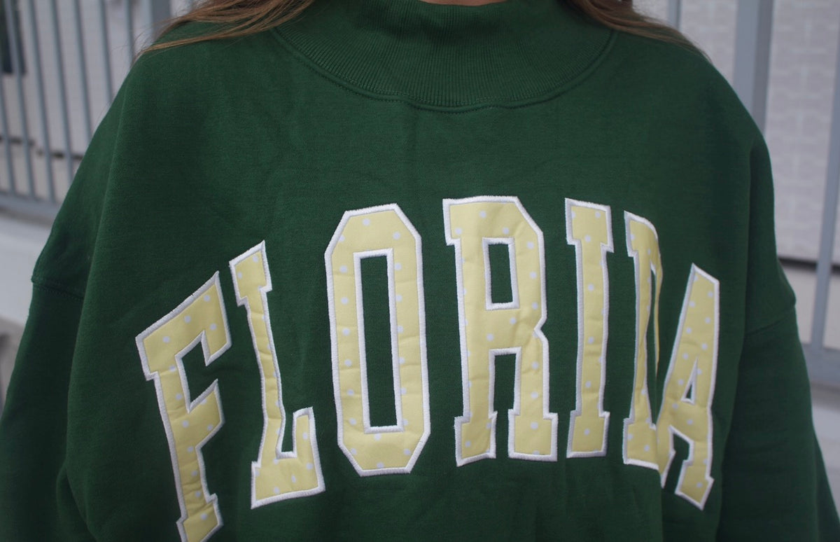 Green glow Florida mockneck