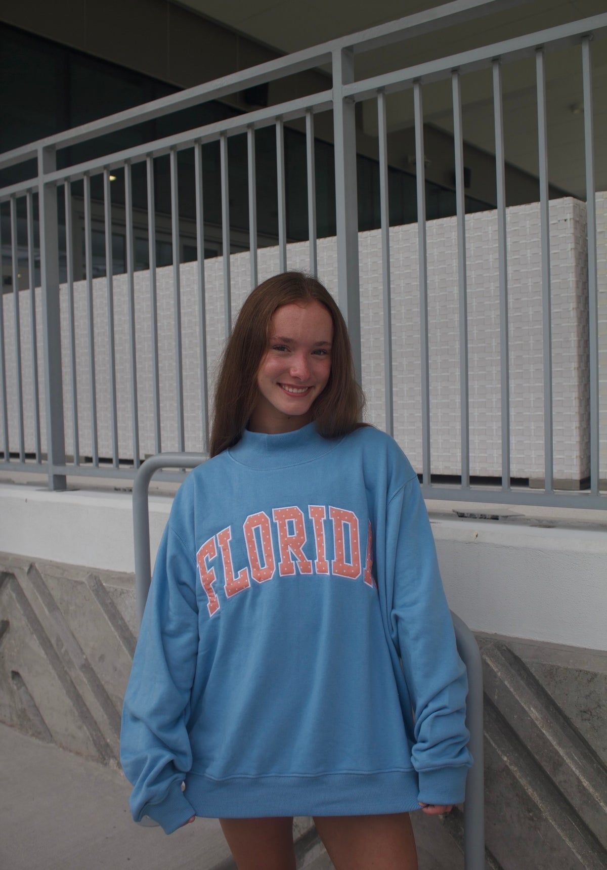 Sky sorbet Florida mockneck