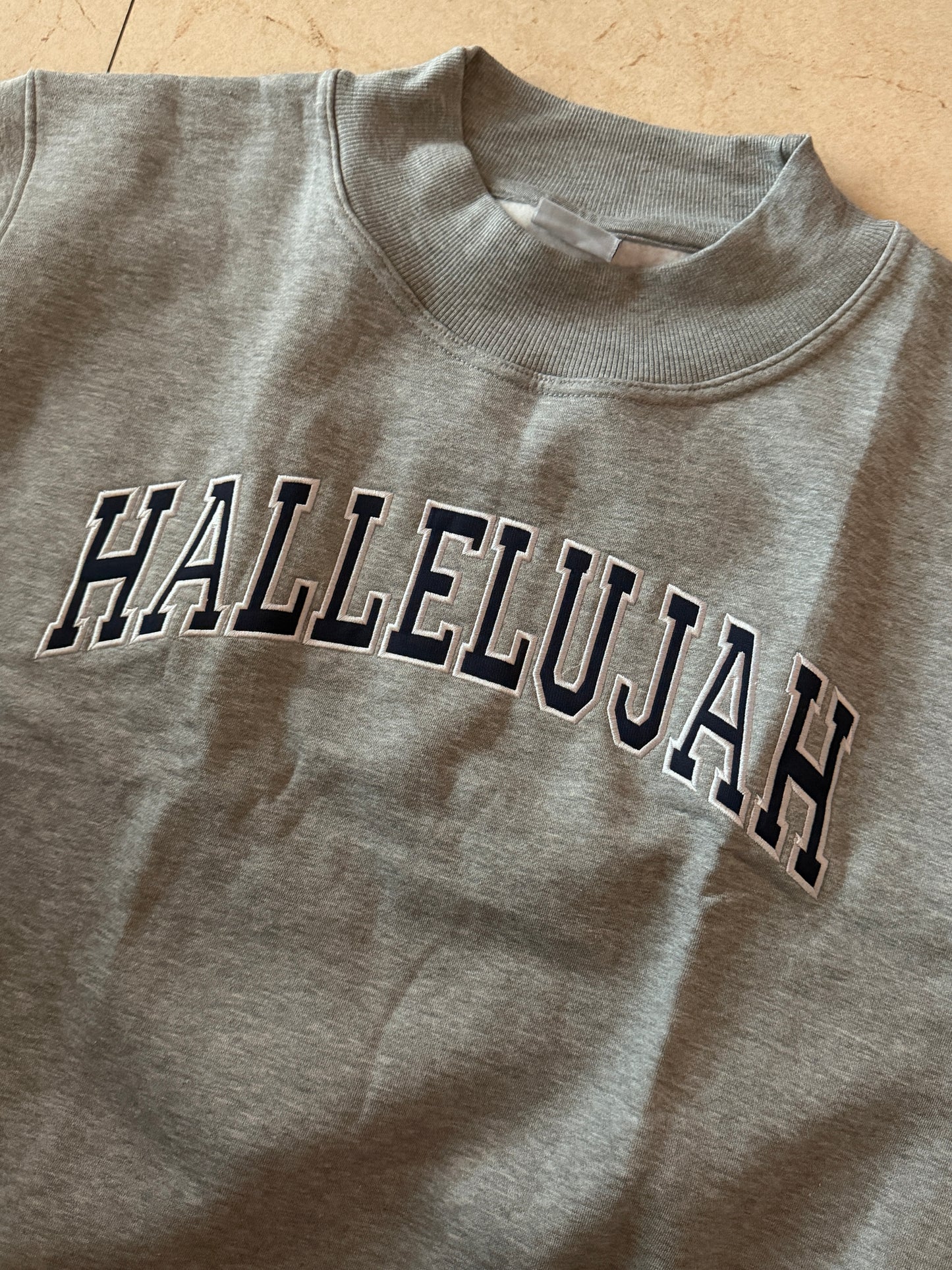 HALLELUJAH grey mockneck L/XL