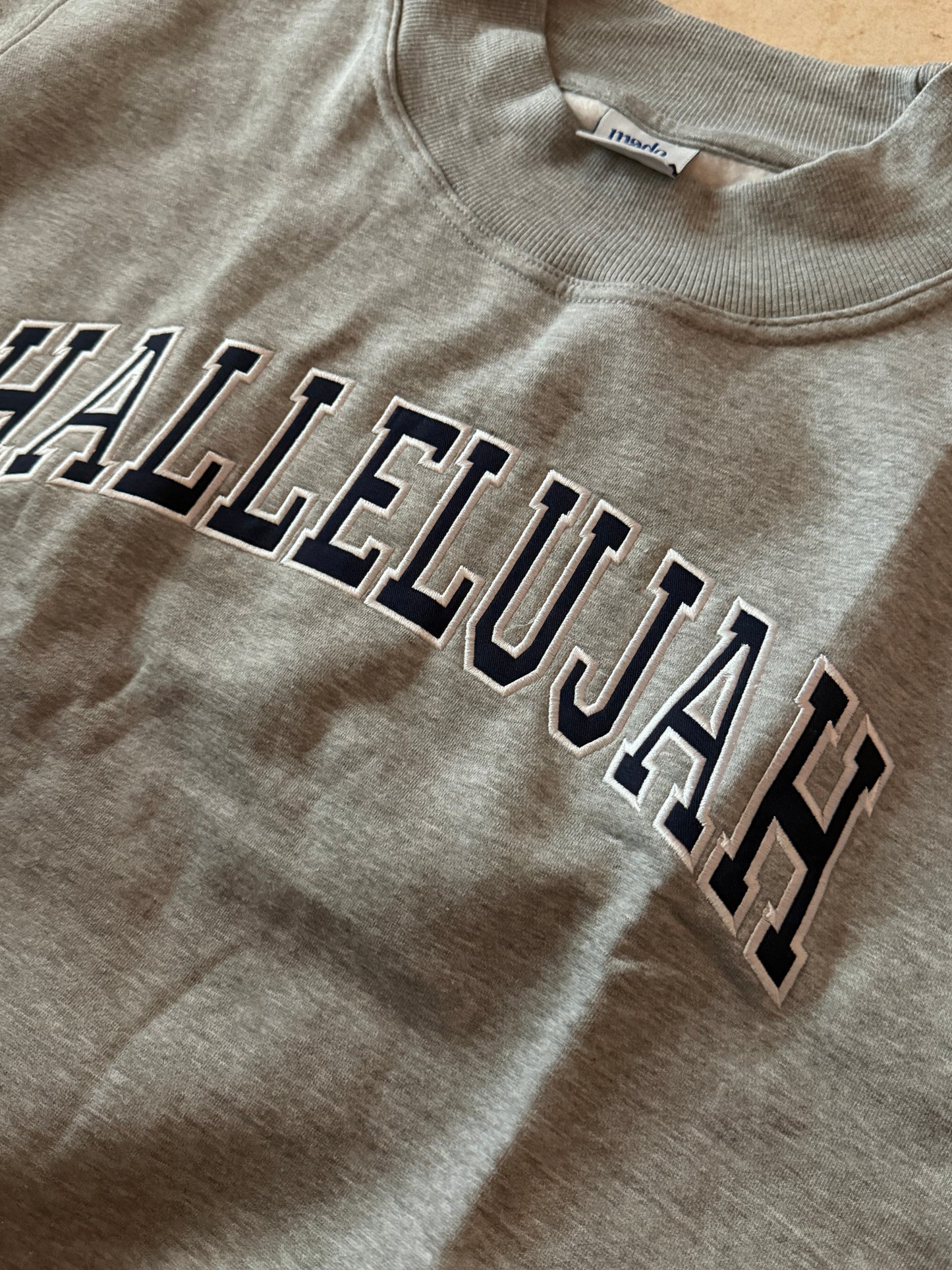 HALLELUJAH grey mockneck L/XL
