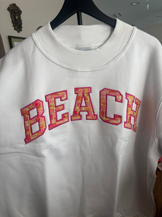 BEACH WHITE MOCK NECK L/XL FLEECE