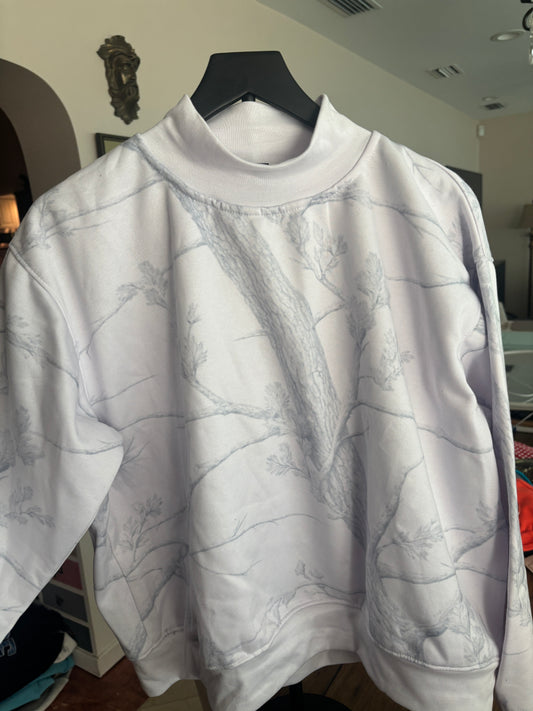 CAMO MOCK NECK S/M FLEECE