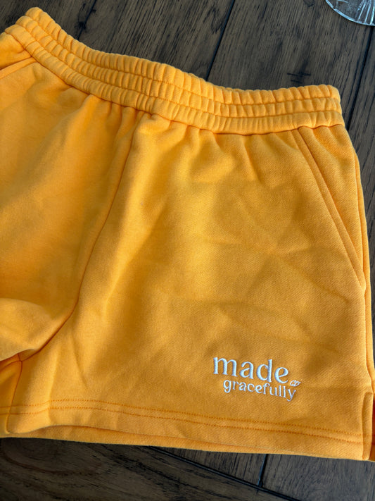 GOLD SWEAT SHORTS FLEECE M