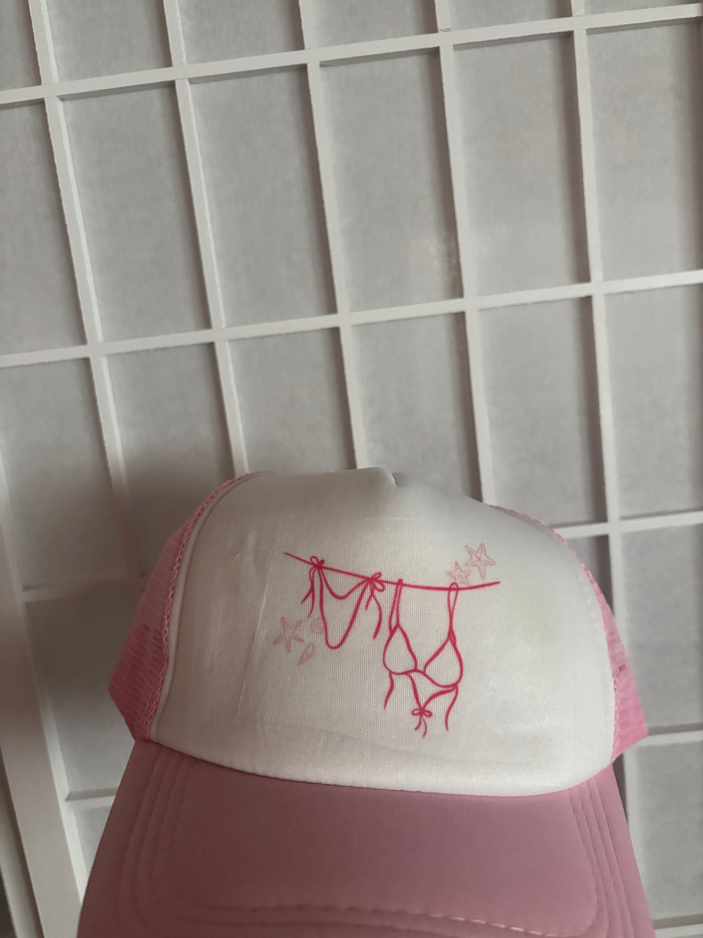 PINK BIKINI TRUCKER HAT