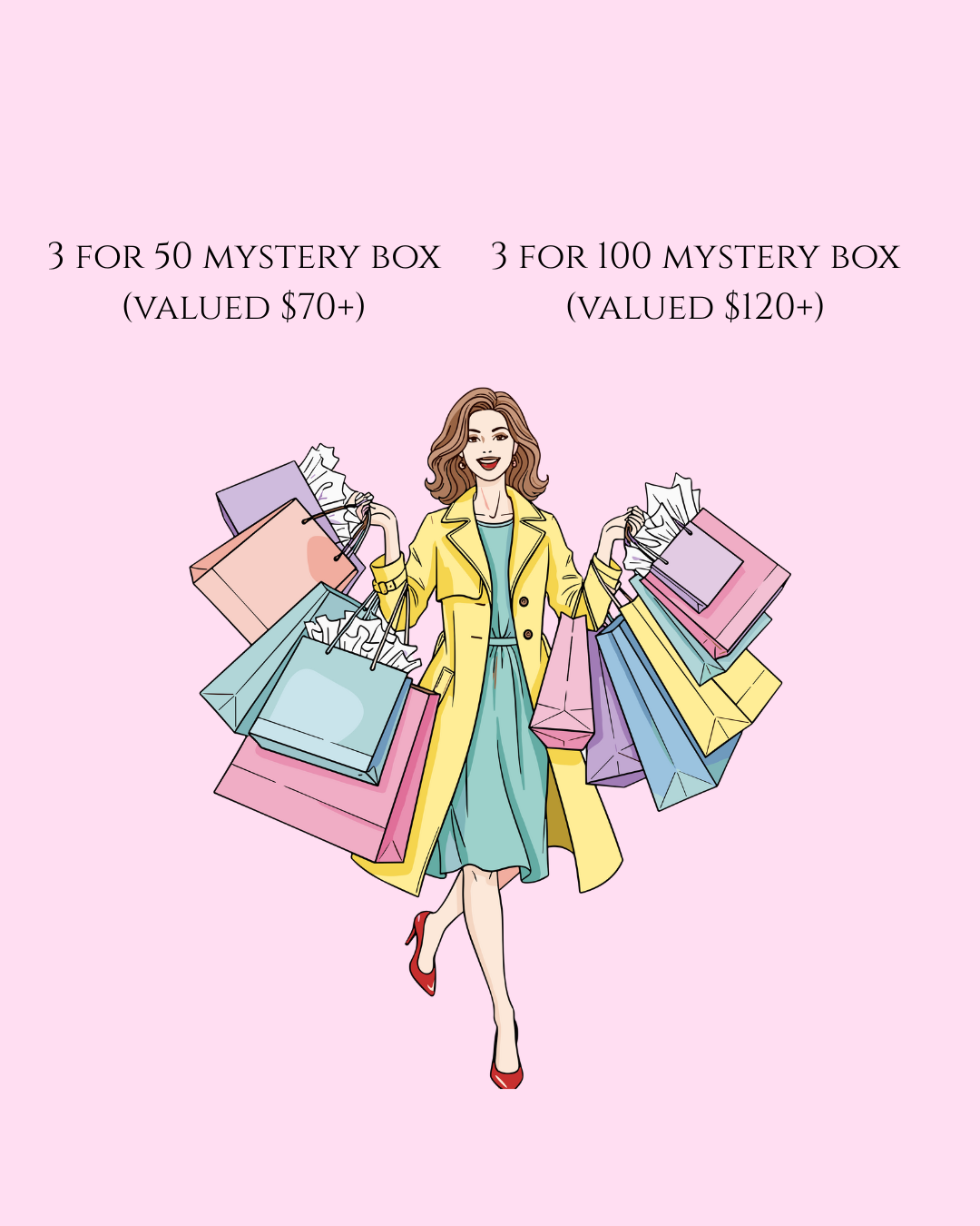 3 for 100 ($120+ value)