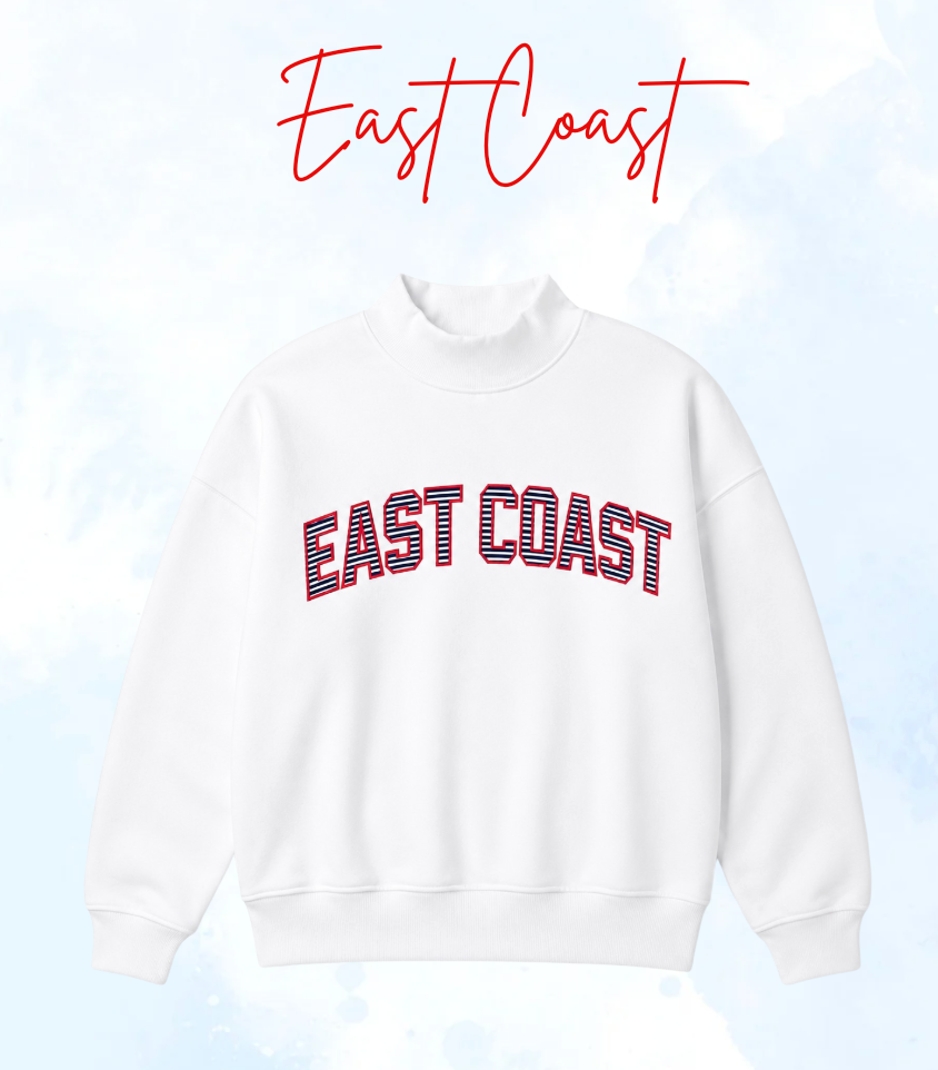 EAST COAST- COASTAL CRUISE MOCK NECK