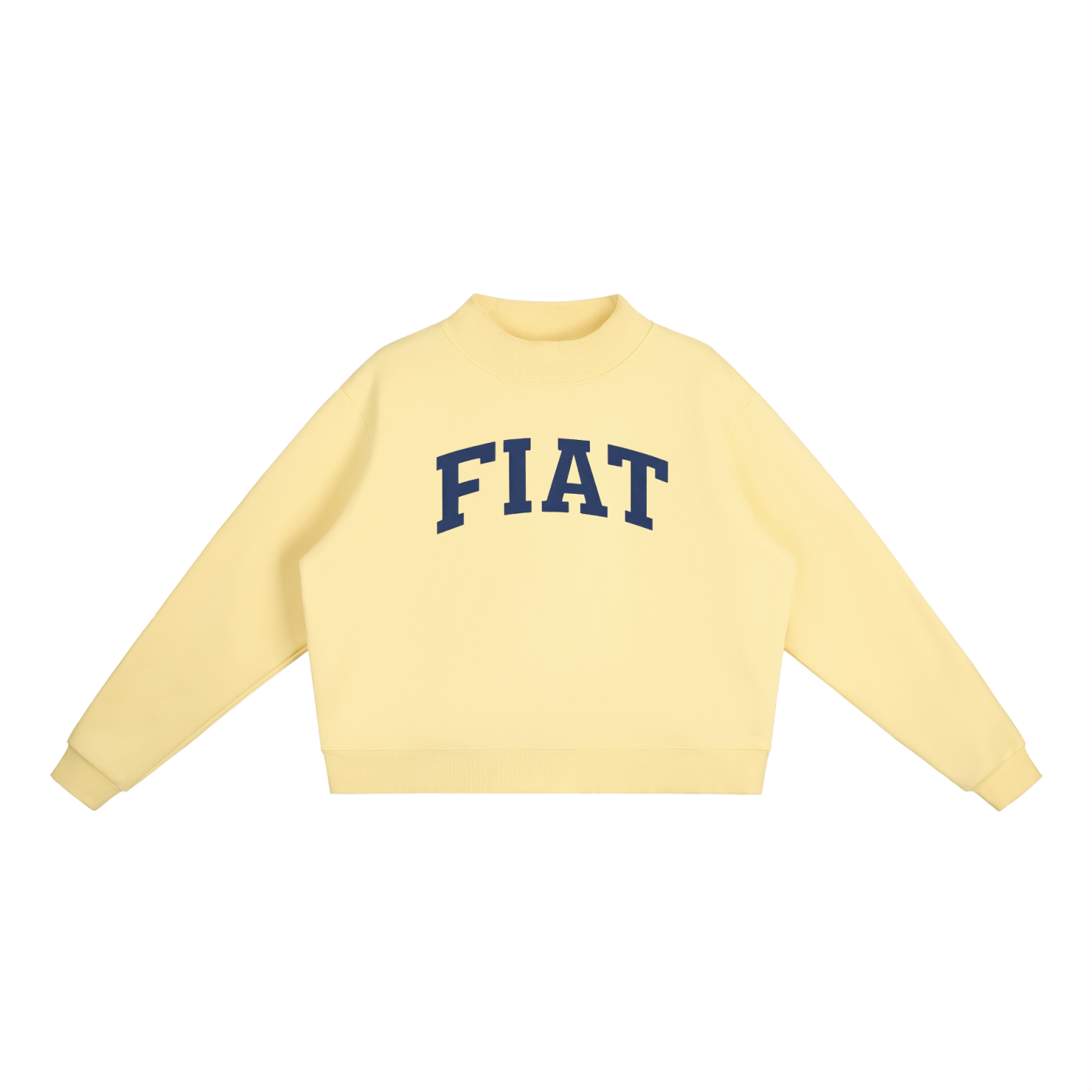 Fiat Essential Fleece Mock-Neck Crew Sweatshirt
