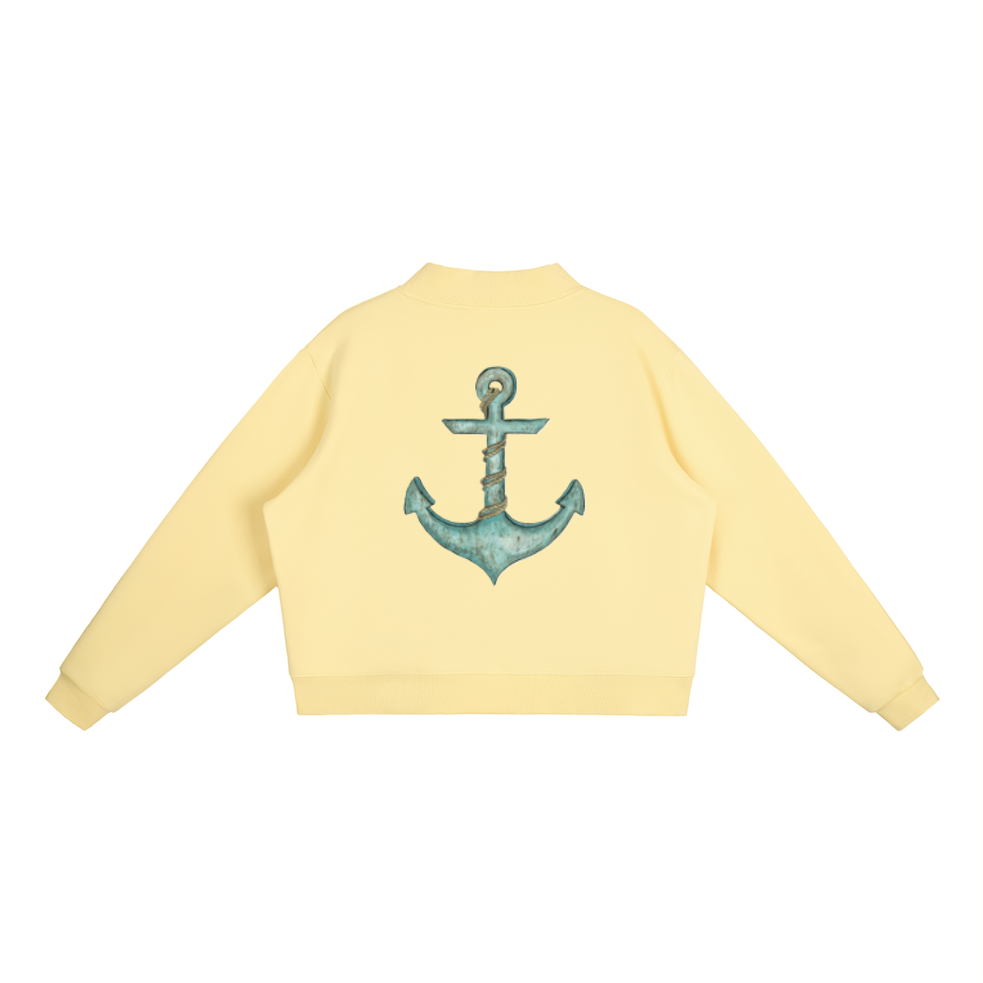 Anchor Essential Fleece Mock-Neck Crew Sweatshirt
