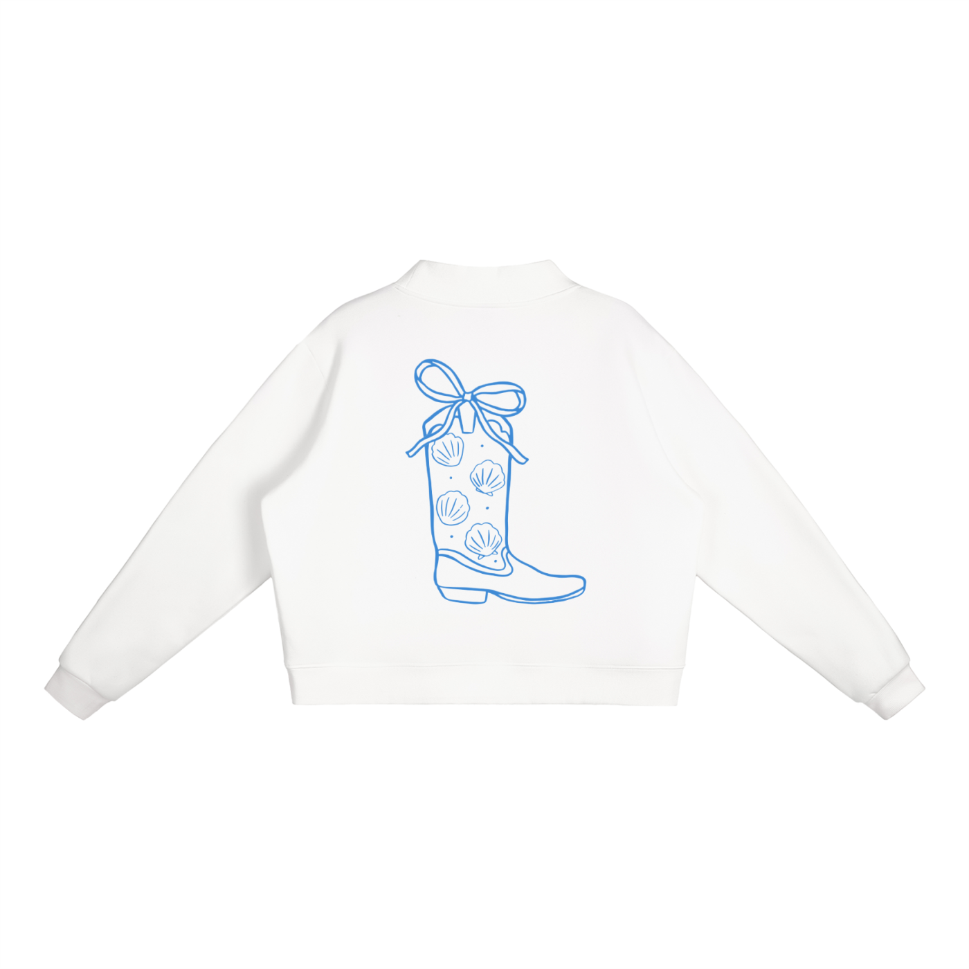 Coastal Boot Essential Fleece Mock-Neck Crew Sweatshirt