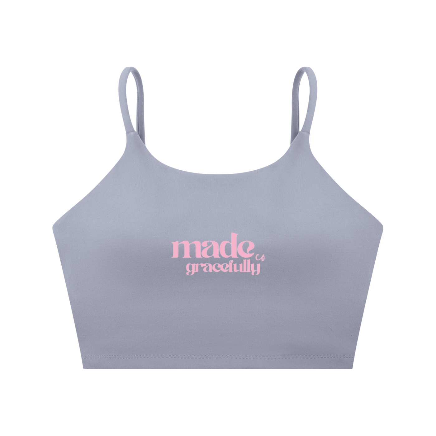 Logo Spaghetti Strap Yoga Sports Bra