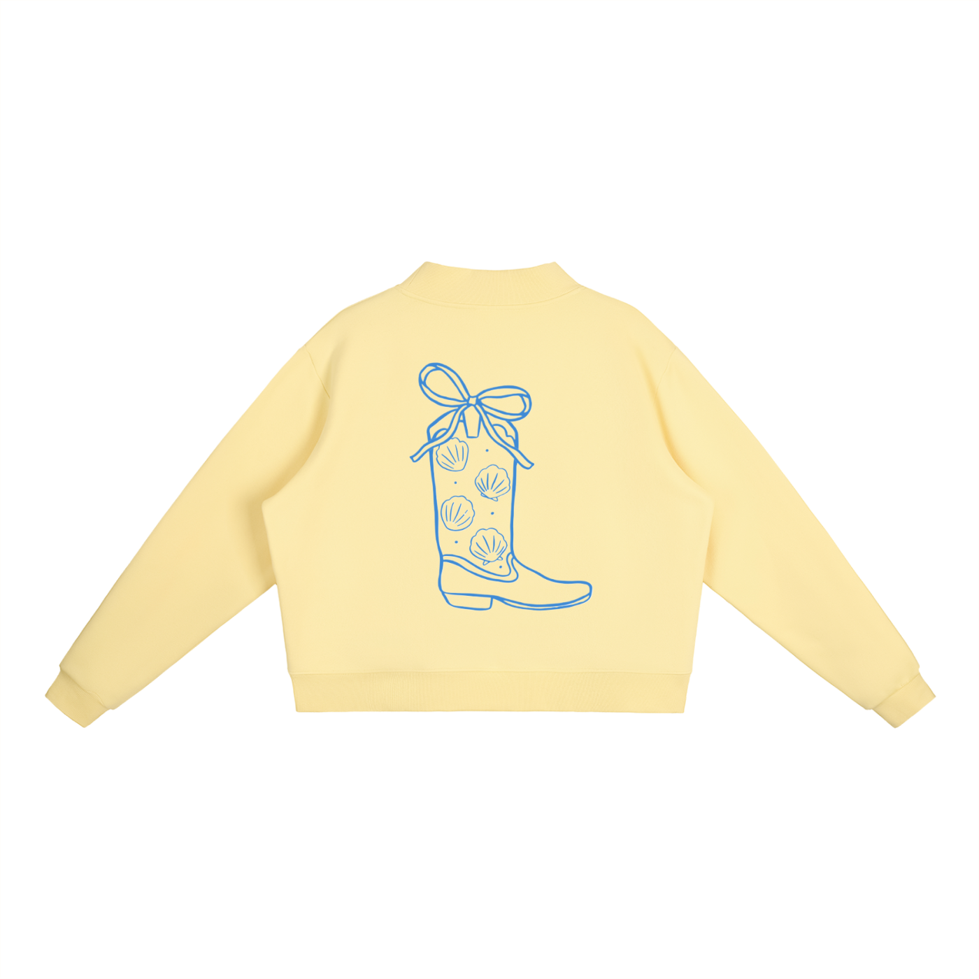 Coastal Boot Essential Fleece Mock-Neck Crew Sweatshirt