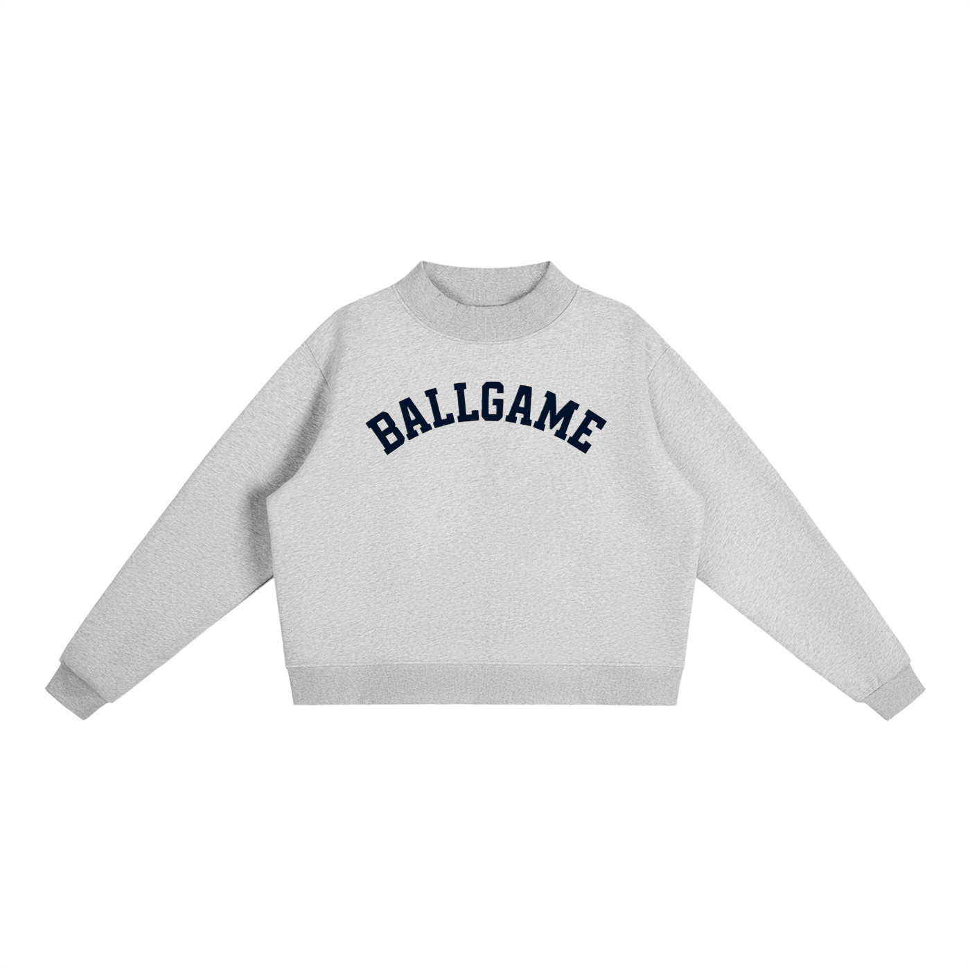 Ballgame Varsity Essential Fleece Mock-Neck Crew Sweatshirt