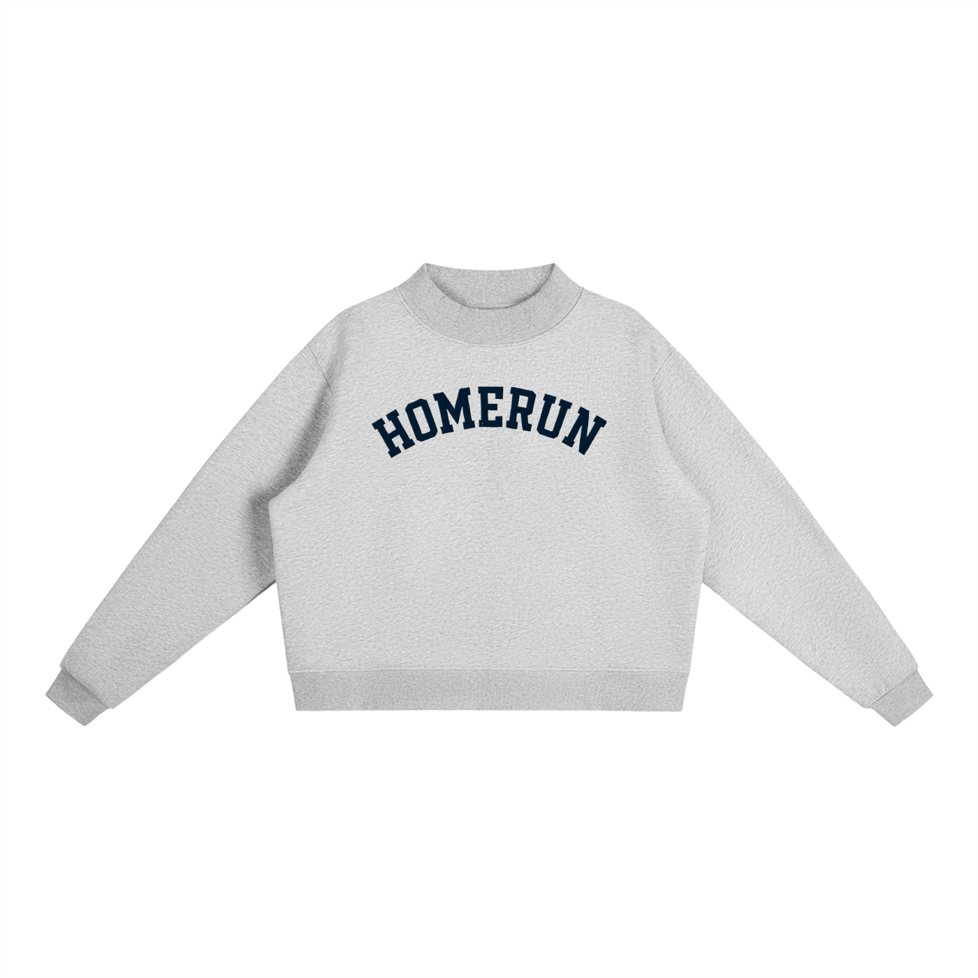 Homerun Essential Fleece Mock-Neck Crew Sweatshirt