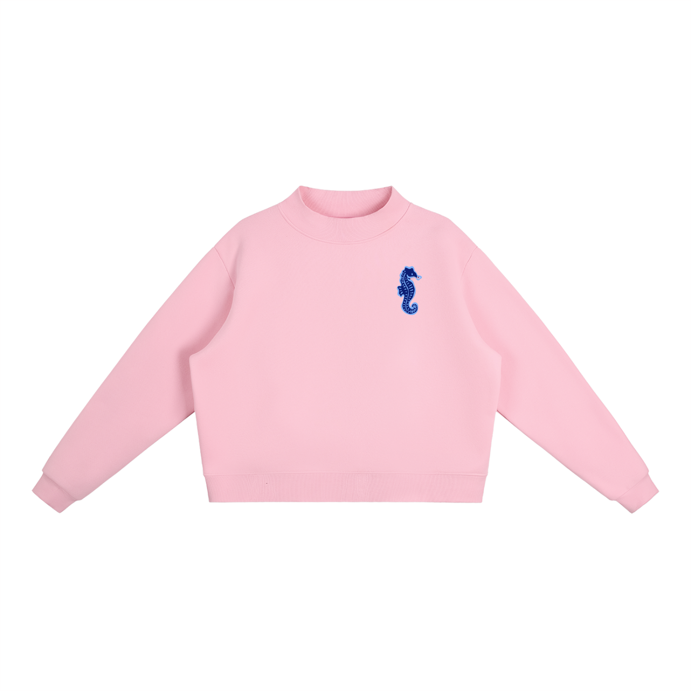 Seahorse Essential Fleece Mock-Neck Crew Sweatshirt