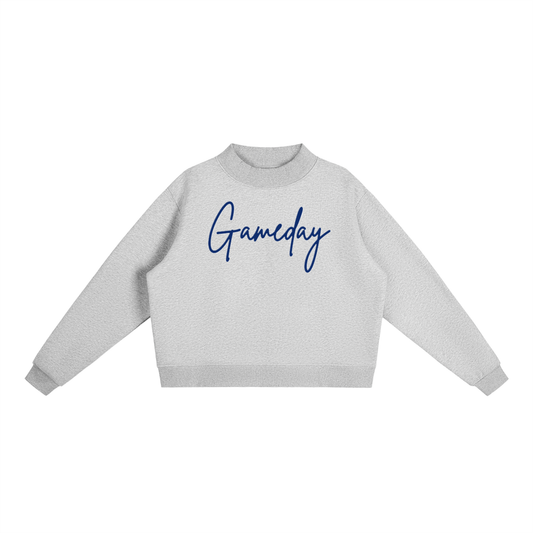 Script Gameday Essential Fleece Mock-Neck Crew Sweatshirt