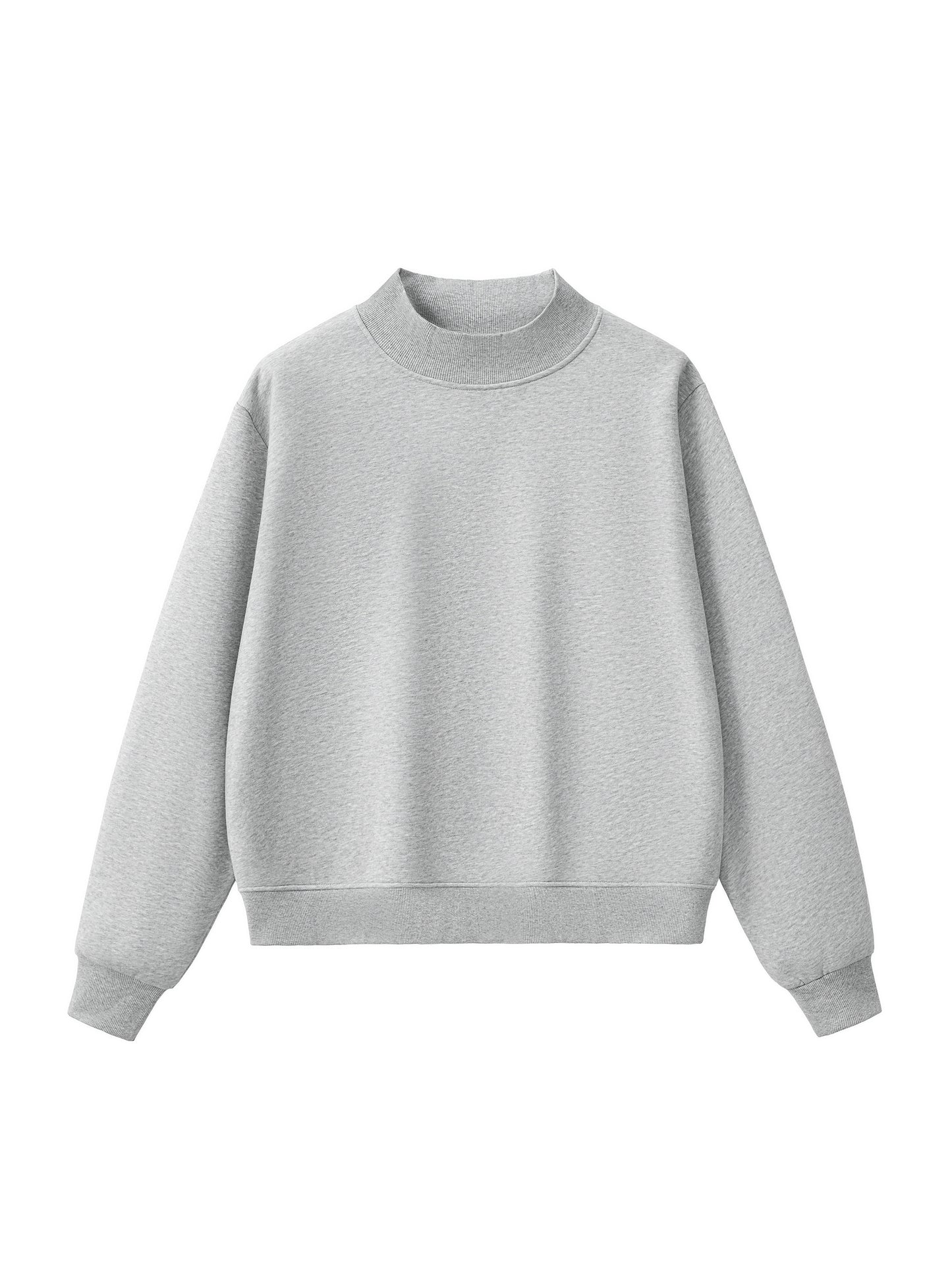 Faith Fleece Mock-Neck Crew Sweatshirt